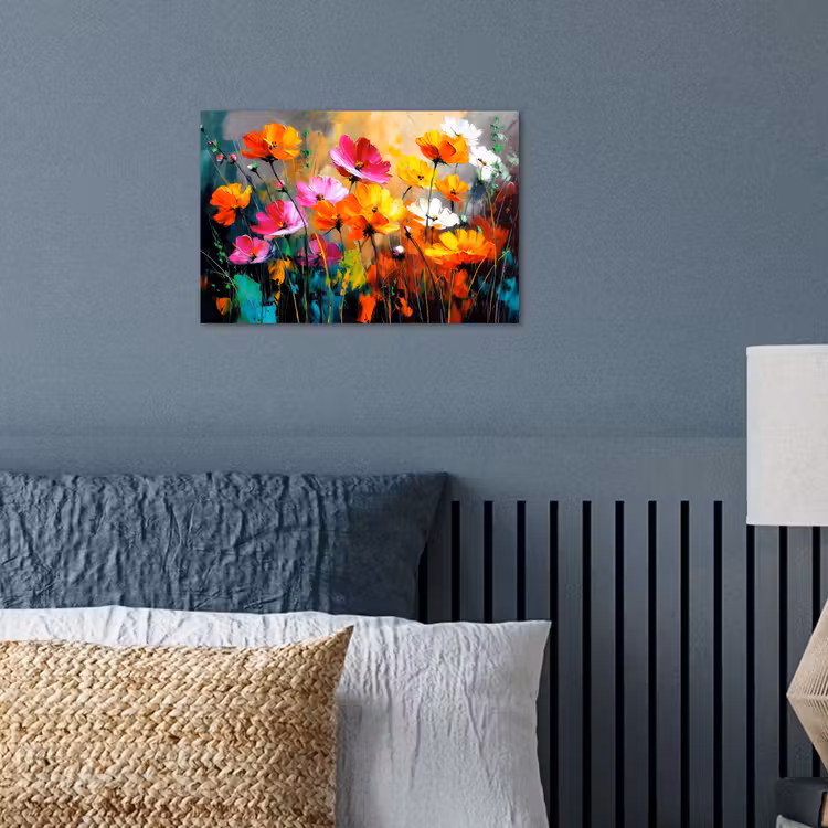 Poster – Felgekleurd - Bloemblaadjes - Abstract — 3