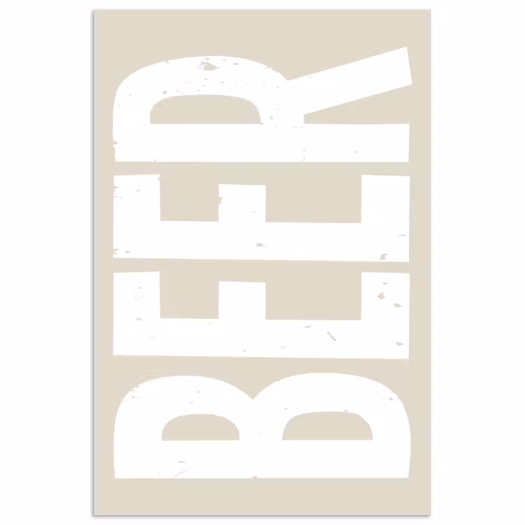 Poster – Beer - Japandi - Beige - Decoratie — 1