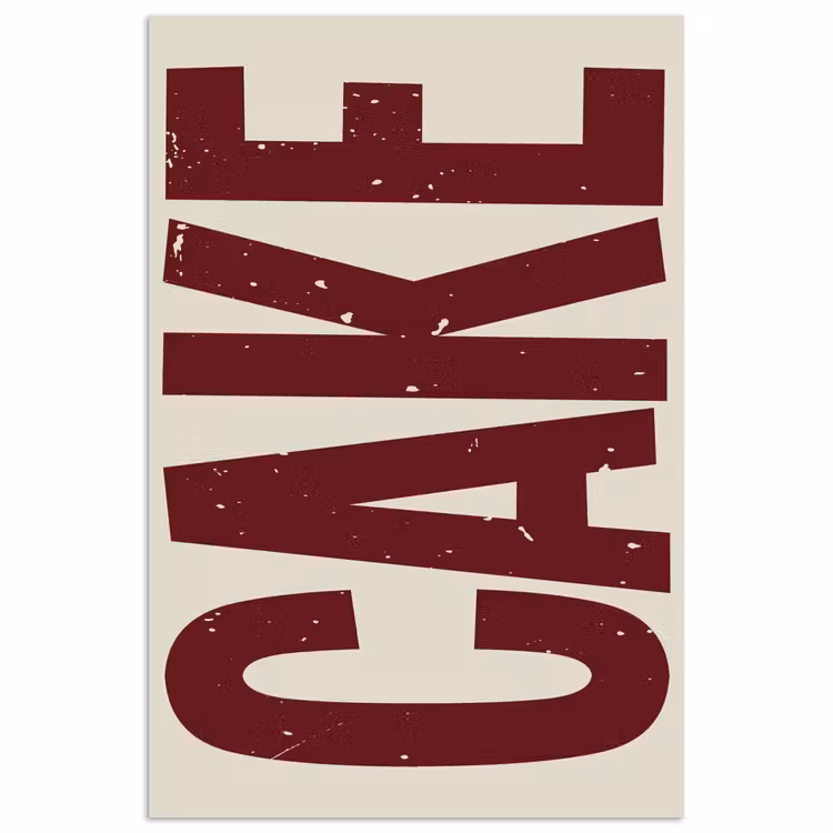 Poster – Red - Cake - Decoratie - Eten — 1
