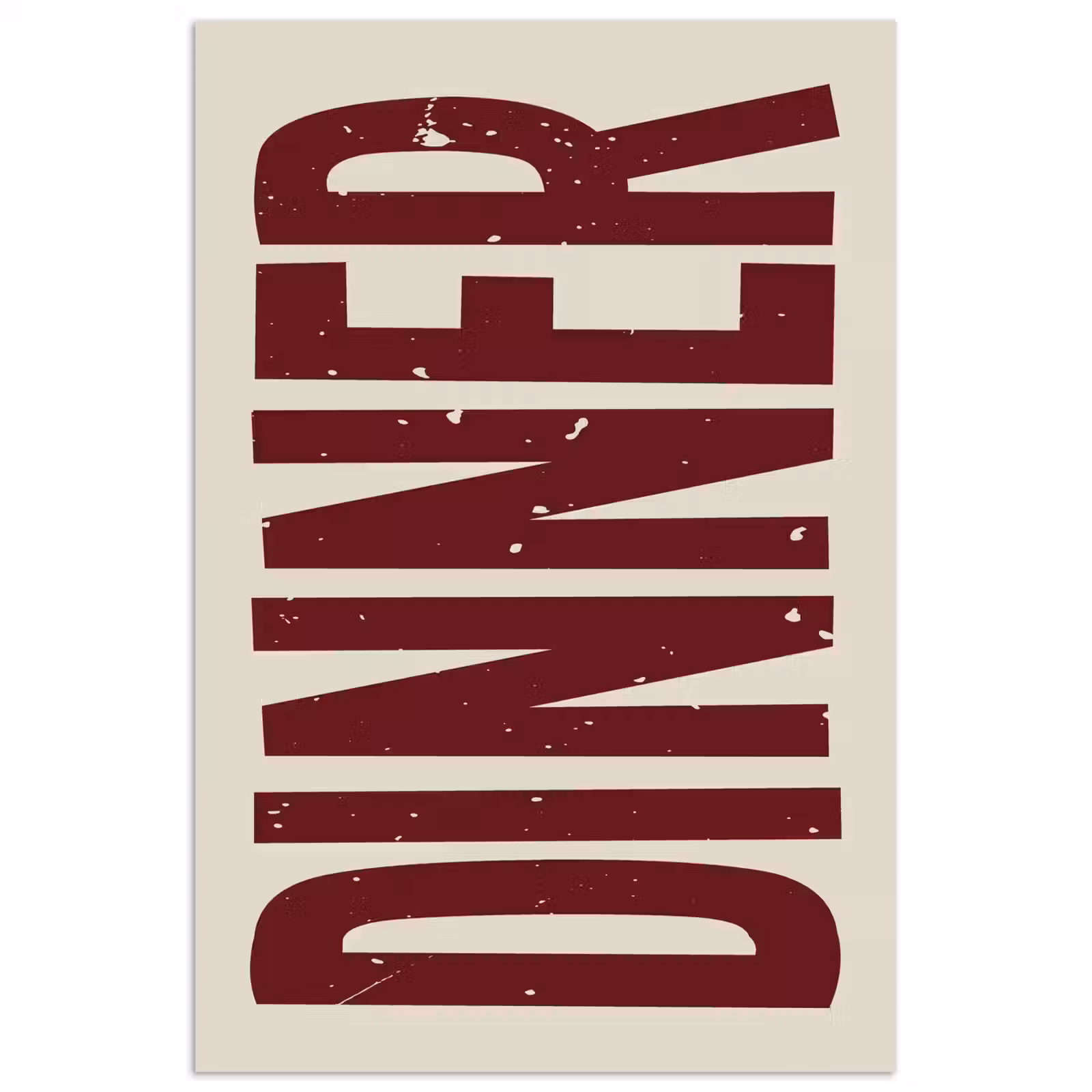 Poster – Eten - Decoratie - Rood - Vintage — 1