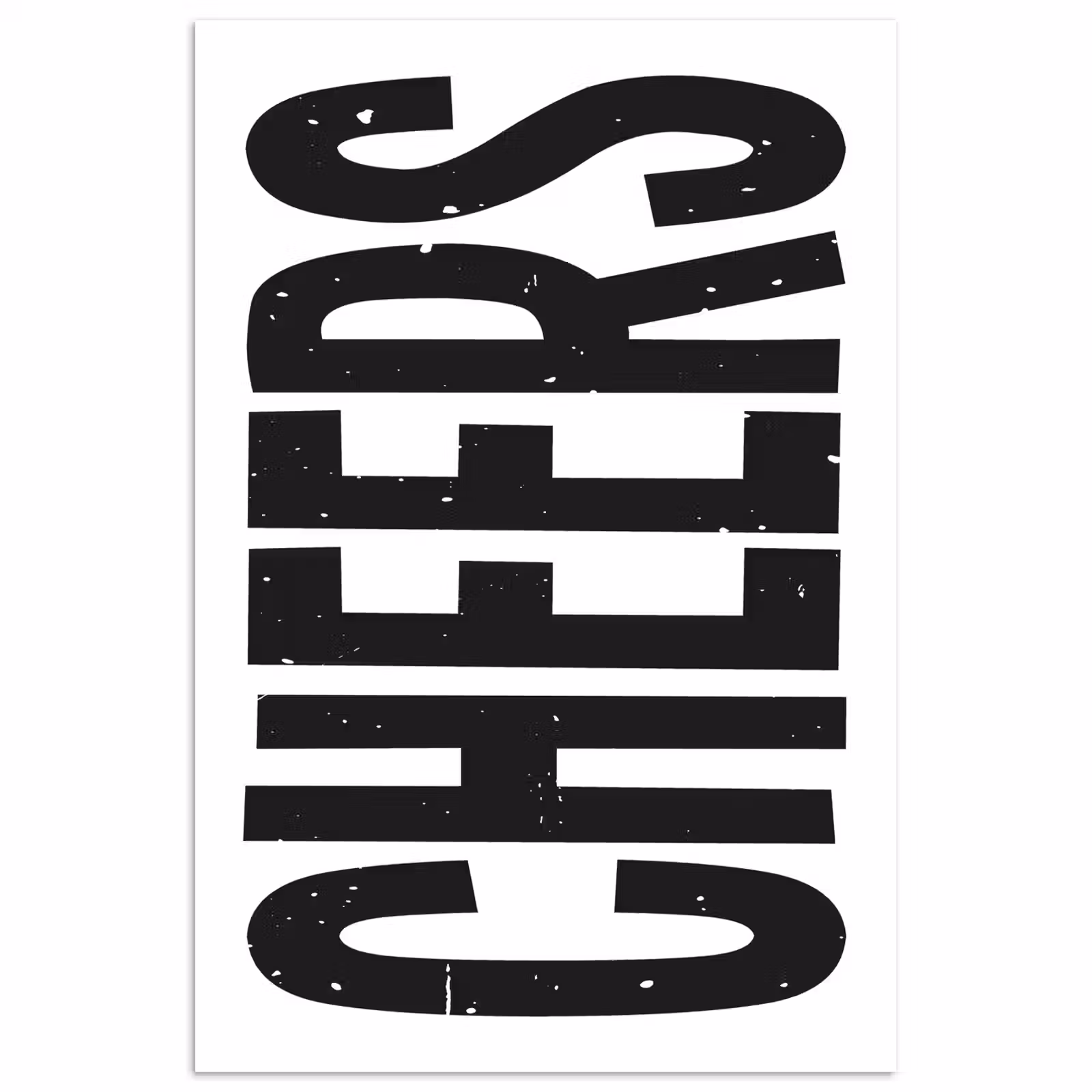Poster – Retro - Cheers - Zwart - Decoratie — 1