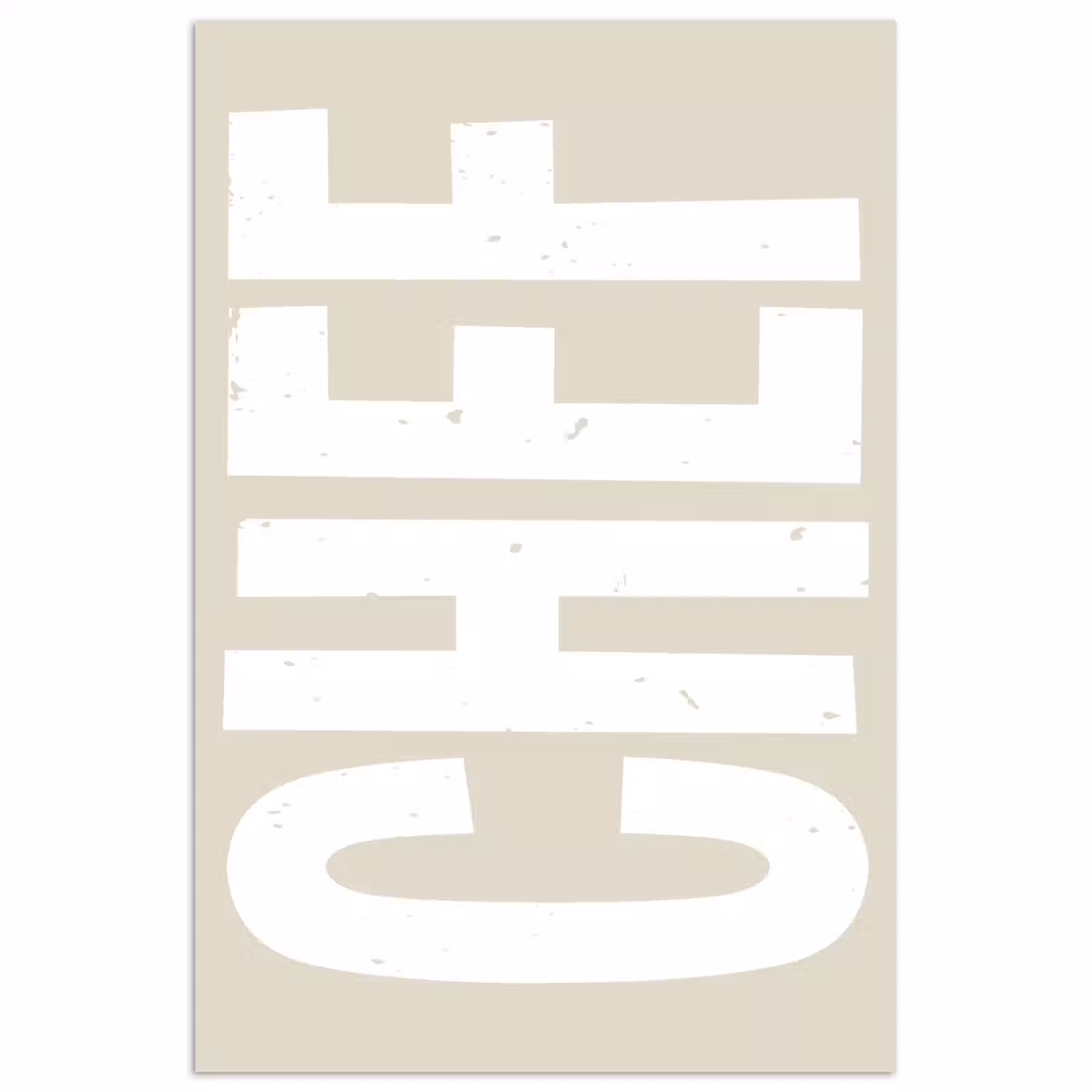Poster – Wit - Chef - Decoratie - Japandi — 1