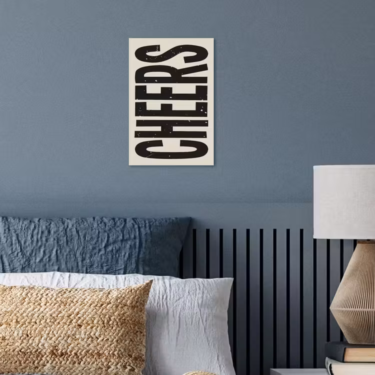 Poster – Cheers - Japandi - Zwart - Letters — 3