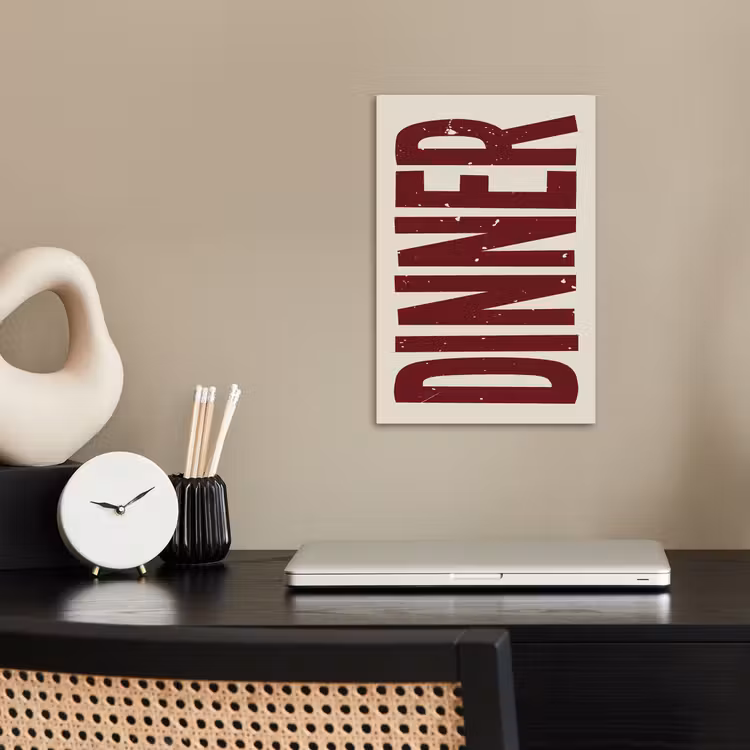 Poster – Eten - Decoratie - Rood - Vintage — 2