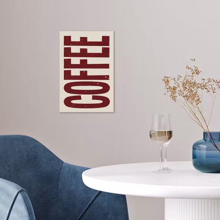 Poster – Koffie -Japandi - Rood - Vintage — 4