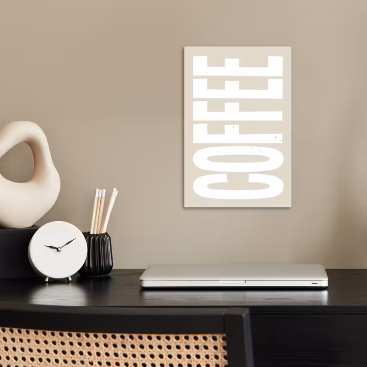 Poster – Wit - Koffie - Vintage - Decoratie — 2