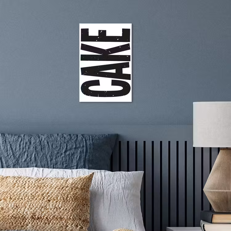 Poster – Zwart - Cake - Eten - Decoratie — 3