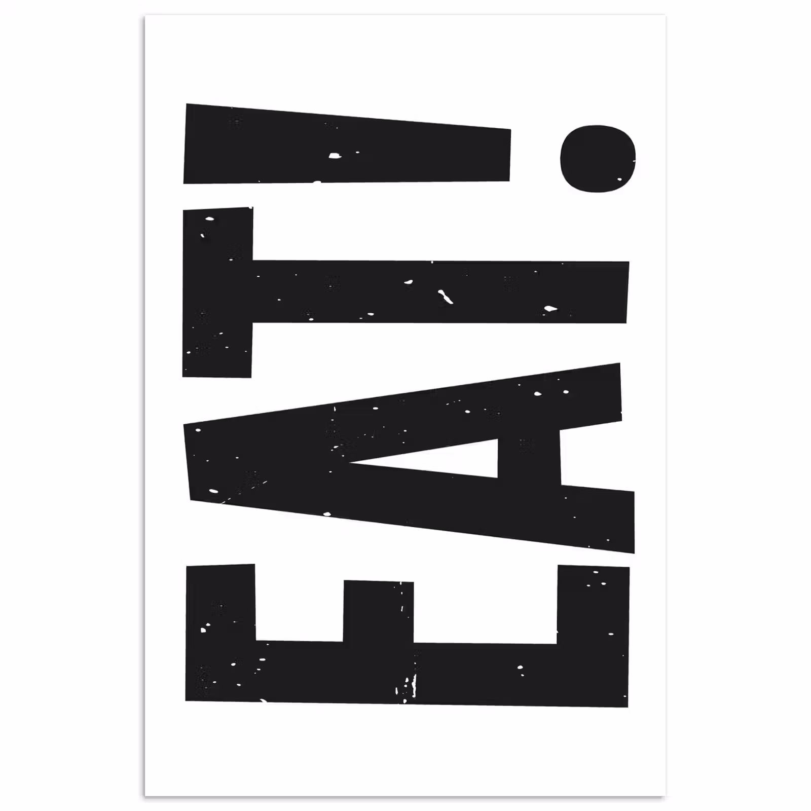 Poster – Decoratie - Eten - Zwart - Wit — 1