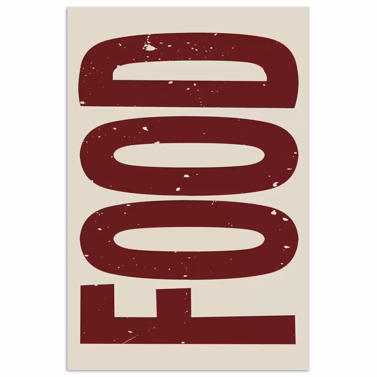 Poster – Eten - Japandi - Rood - Decoratie — 1