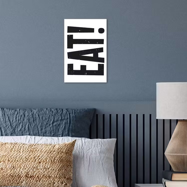 Poster – Decoratie - Eten - Zwart - Wit — 3