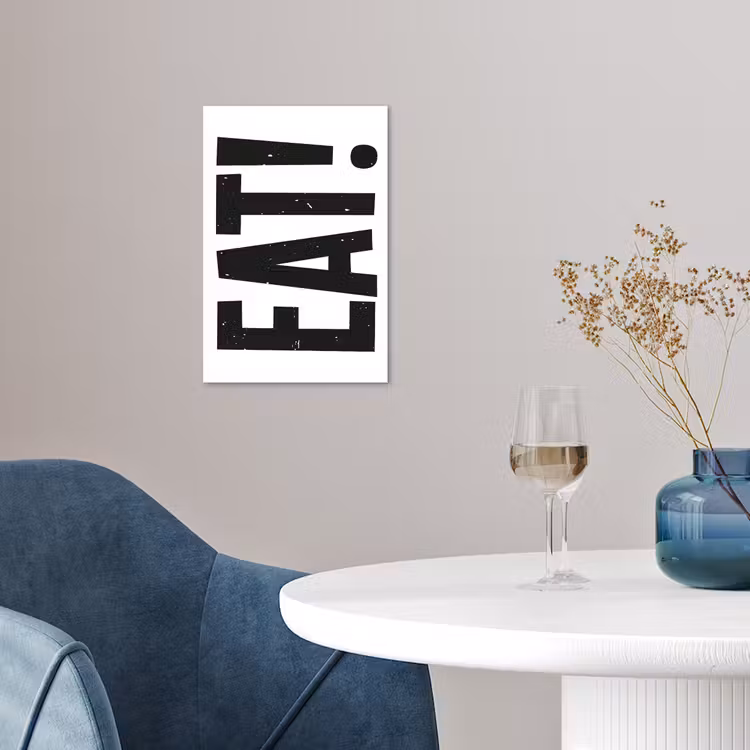 Poster – Decoratie - Eten - Zwart - Wit — 4