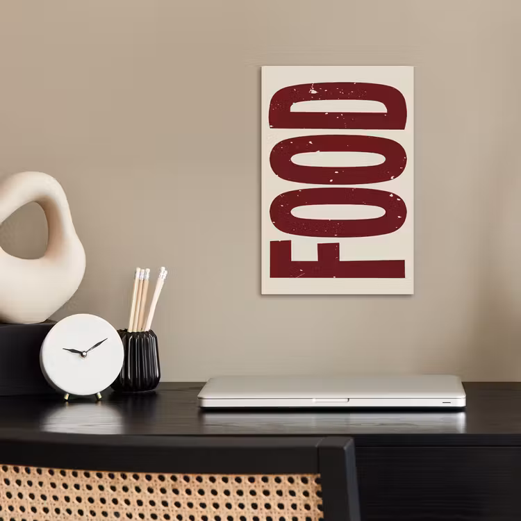 Poster – Eten - Japandi - Rood - Decoratie — 2