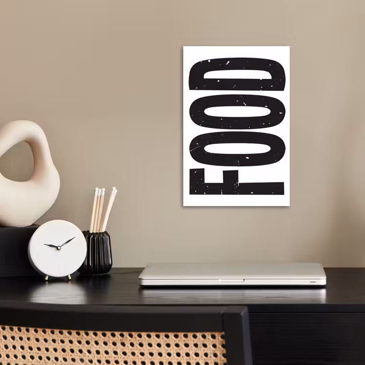 Poster – Food - Zwart - Wit - Decoratie — 2