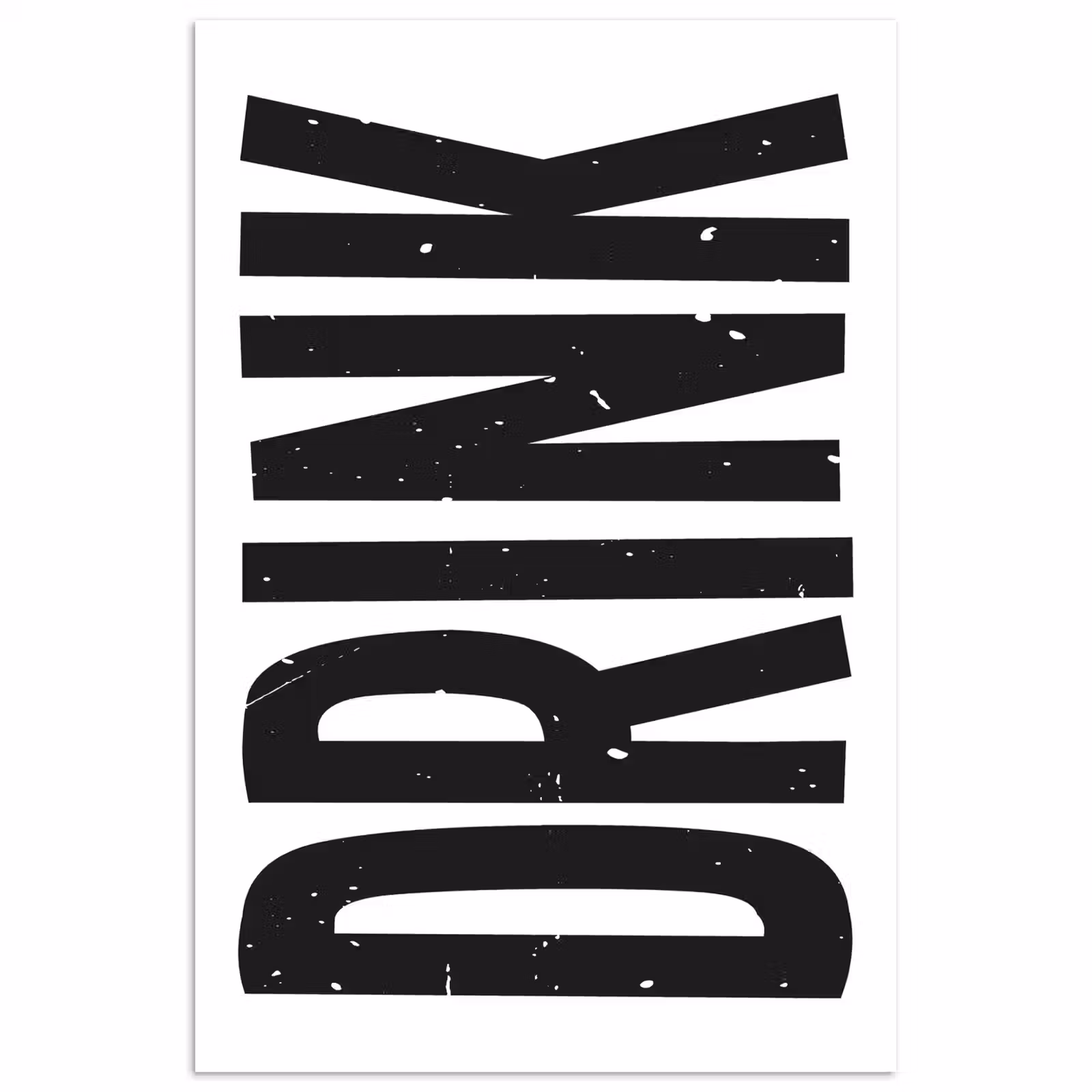 Poster – Drink - Zwart - Wit - Decoratie — 1