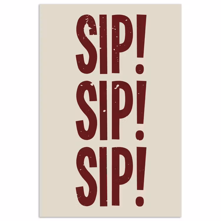 Poster – Japandi - Vintage - Decoratie - Rood — 1