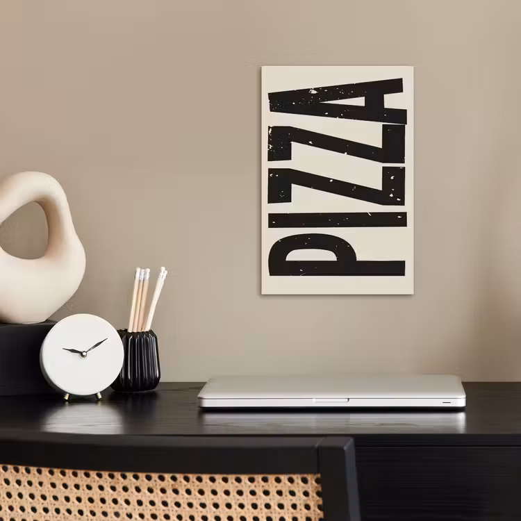 Poster – Pizza - Decoratie - Japandi - Vintage — 2