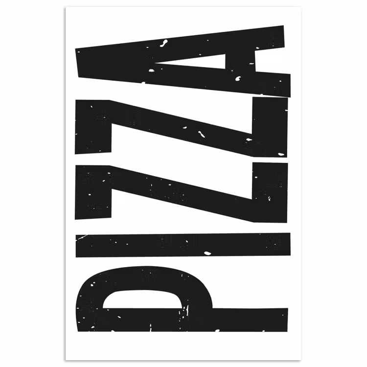 Poster – Pizza - Japandi - Decoratie - Vintage — 1