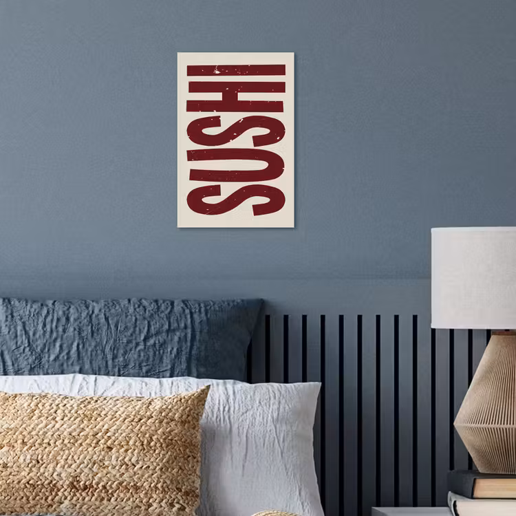 Poster – Sushi - Rood - Japandi - Decoratie — 3