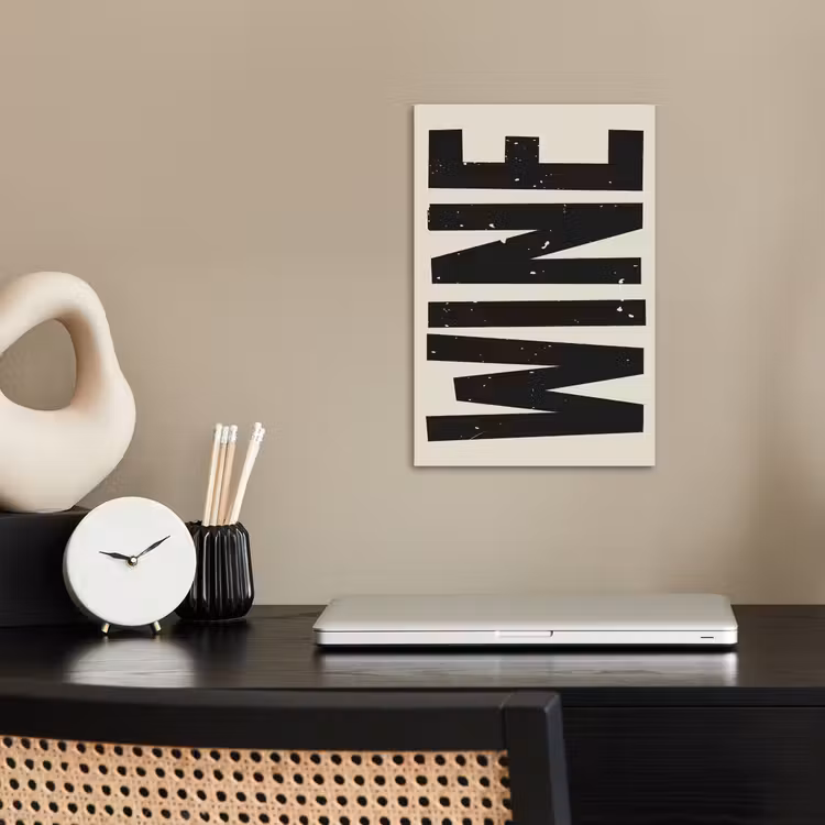 Poster – Zwart - Wijn - Decoratie - Vintage — 2