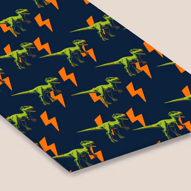 Poster met lijst - Dinosaurussen met Bliksemschichten — 7