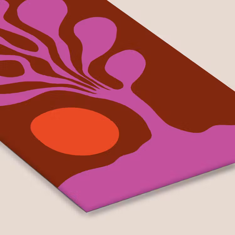 Poster met lijst - Boom - Paars - Cirkel - Vloeiend — 7
