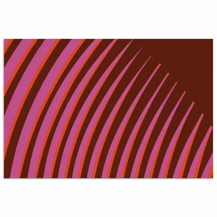 Poster – Lijnen - Rood - Beweging — 1