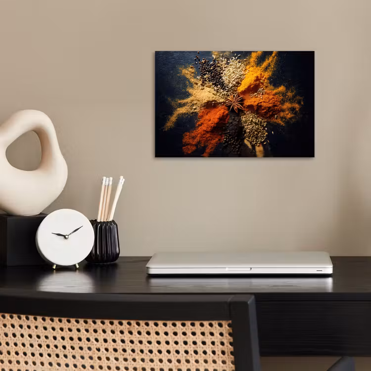 Poster – Specerijen - Explosie - Oranje — 2