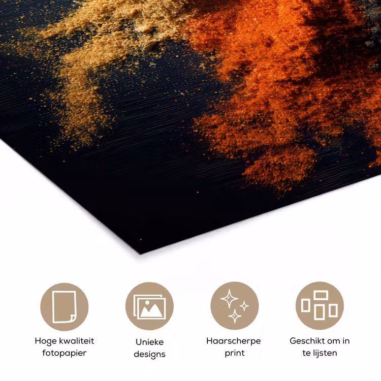 Poster – Specerijen - Explosie - Oranje — 5