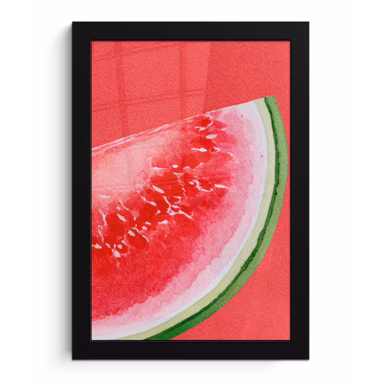 Poster met lijst - Watermeloen - Rood - Zomers — 1