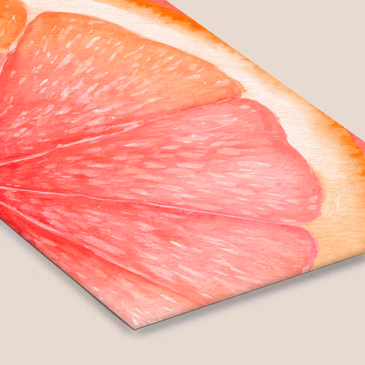 Poster met lijst - Grapefruit - Roze - Levendig — 7