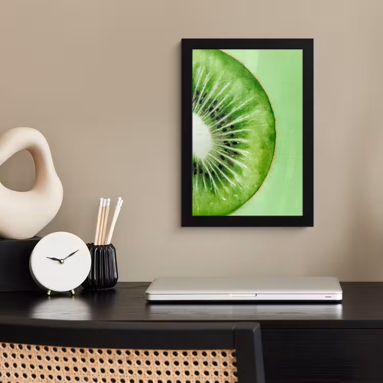 Poster met lijst - Kiwi - Groen - Fris — 2