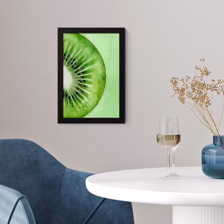 Poster met lijst - Kiwi - Groen - Fris — 4
