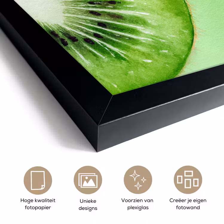 Poster met lijst - Kiwi - Groen - Fris — 6