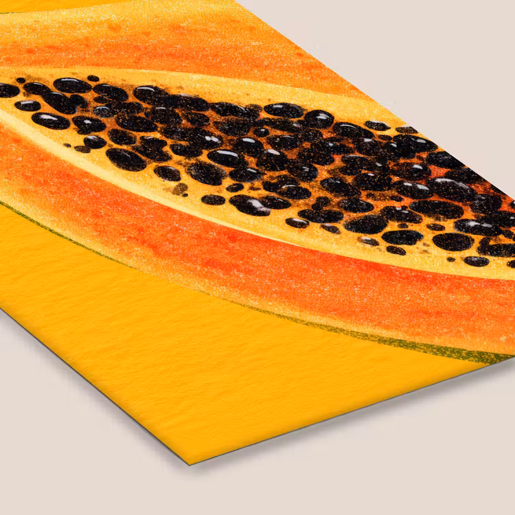 Poster met lijst - Papaja - Oranje - Topisch — 7