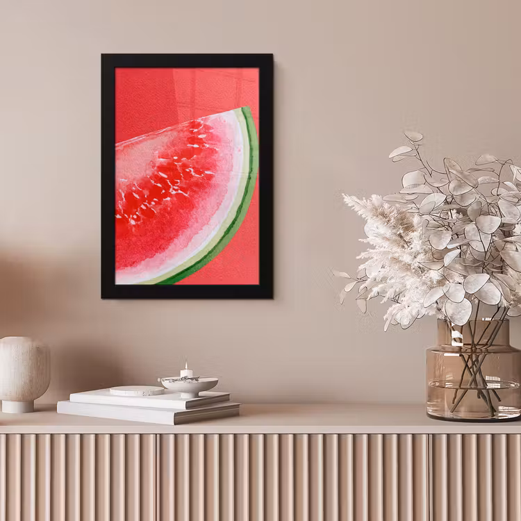 Poster met lijst - Watermeloen - Rood - Zomers — 5