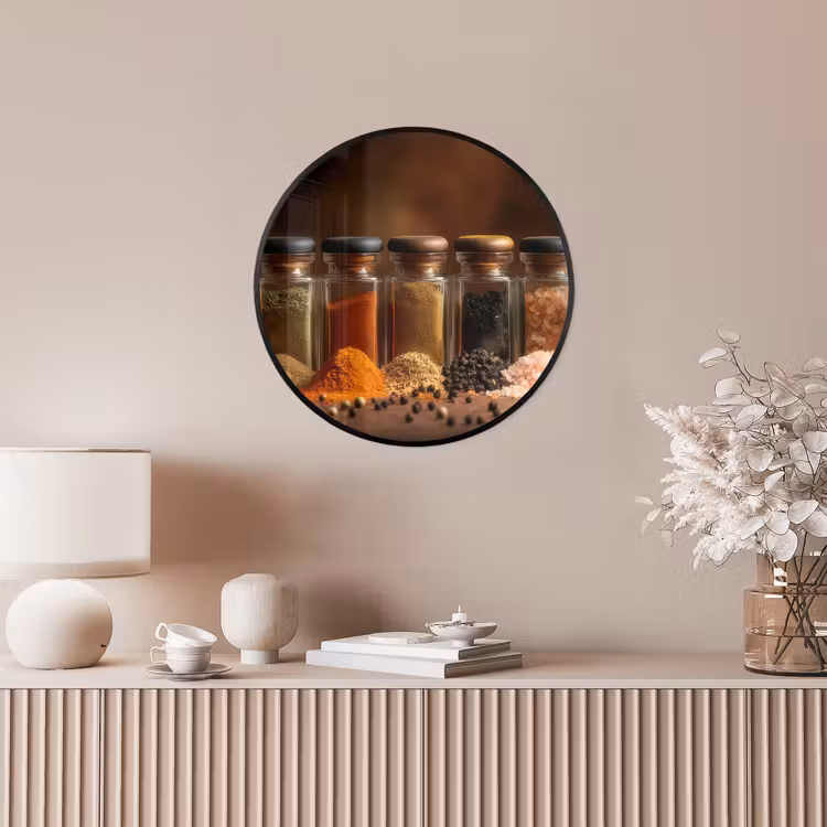 Ronde fotolijst - Potjes - Kruiden - Specerijen - Korrels — 5