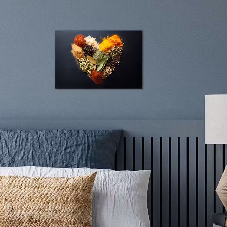 Poster – Specerijen - Mix - Hartvorm - Zwart — 3