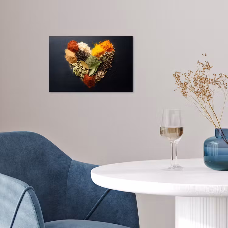 Poster – Specerijen - Mix - Hartvorm - Zwart — 4