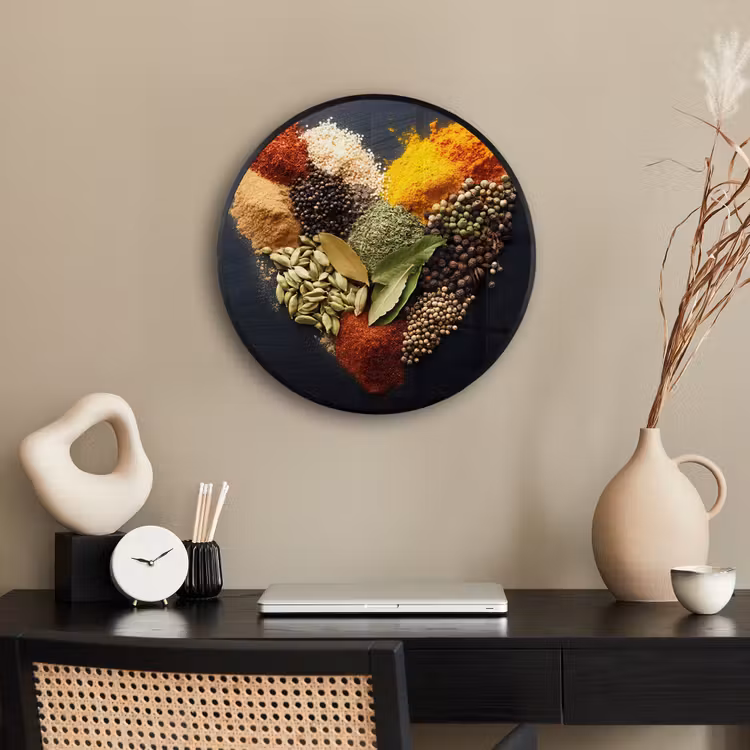 Ronde fotolijst - Specerijen - Mix - Hartvorm - Zwart — 3