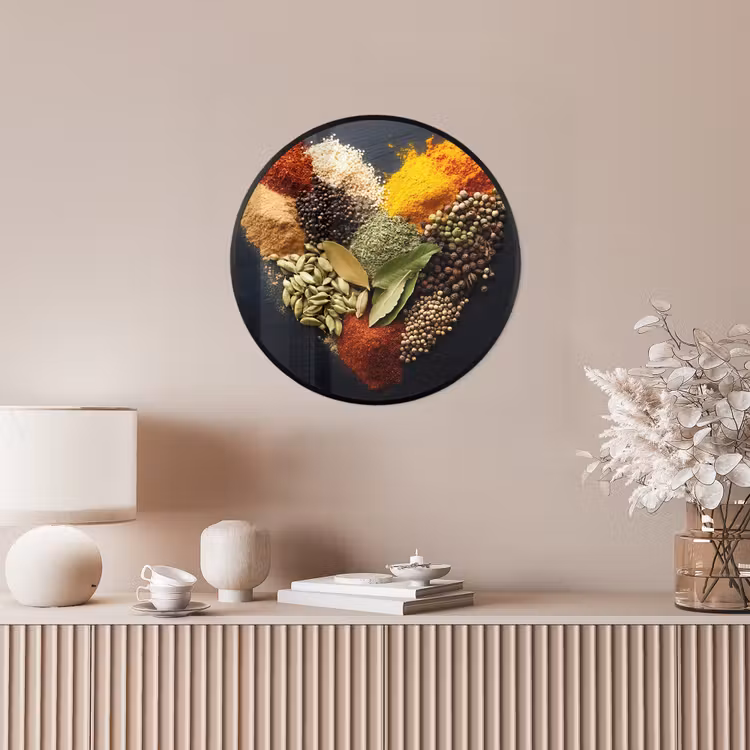 Ronde fotolijst - Specerijen - Mix - Hartvorm - Zwart — 5