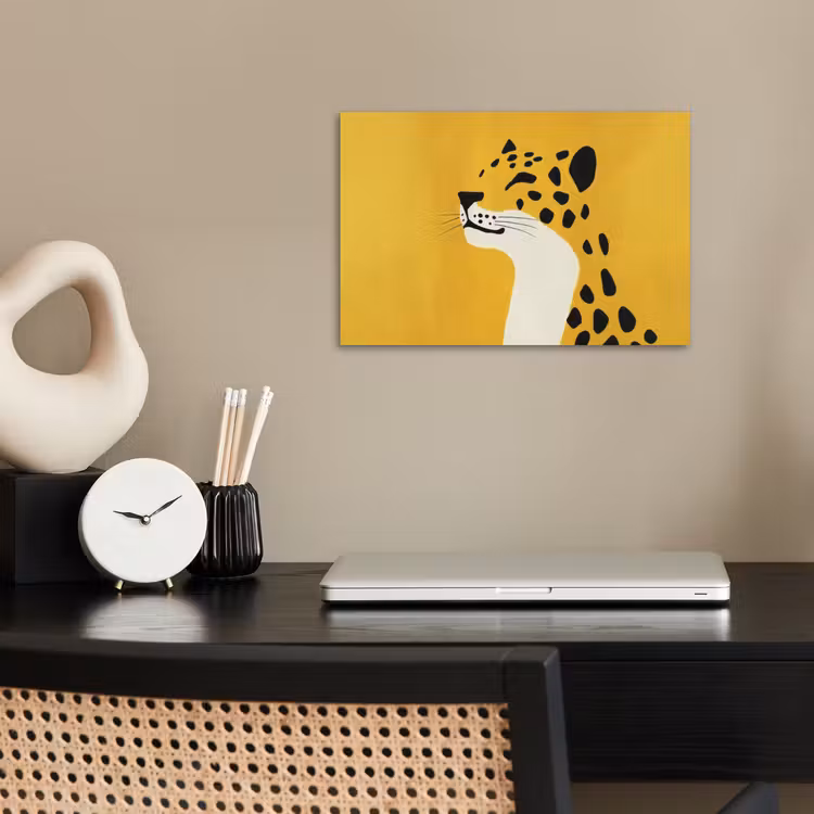 Poster – Cheetah - Illustratie - Geel — 2