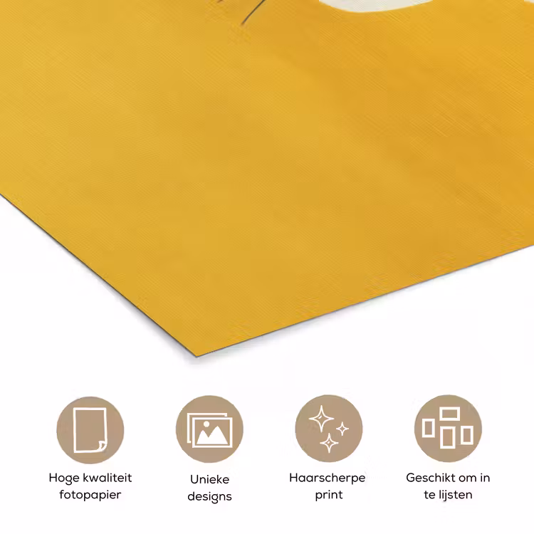 Poster – Cheetah - Illustratie - Geel — 5