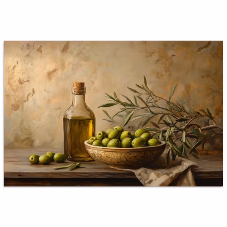 Poster – Olijven - Stilleven - Vintage — 1