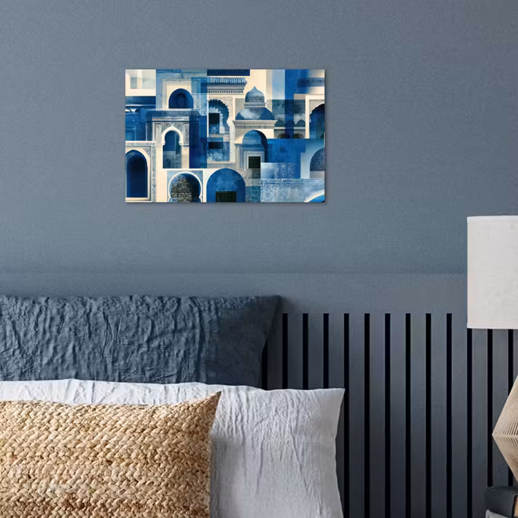 Poster – Abstract - Islamitisch - Blauw - Wit — 3