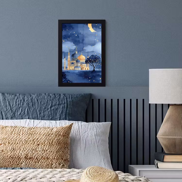 Poster met lijst - Sterrenhemel - Goud - Moskee — 3