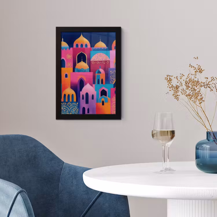 Poster met lijst - Kleurrijk - Avond - Islamitisch — 4