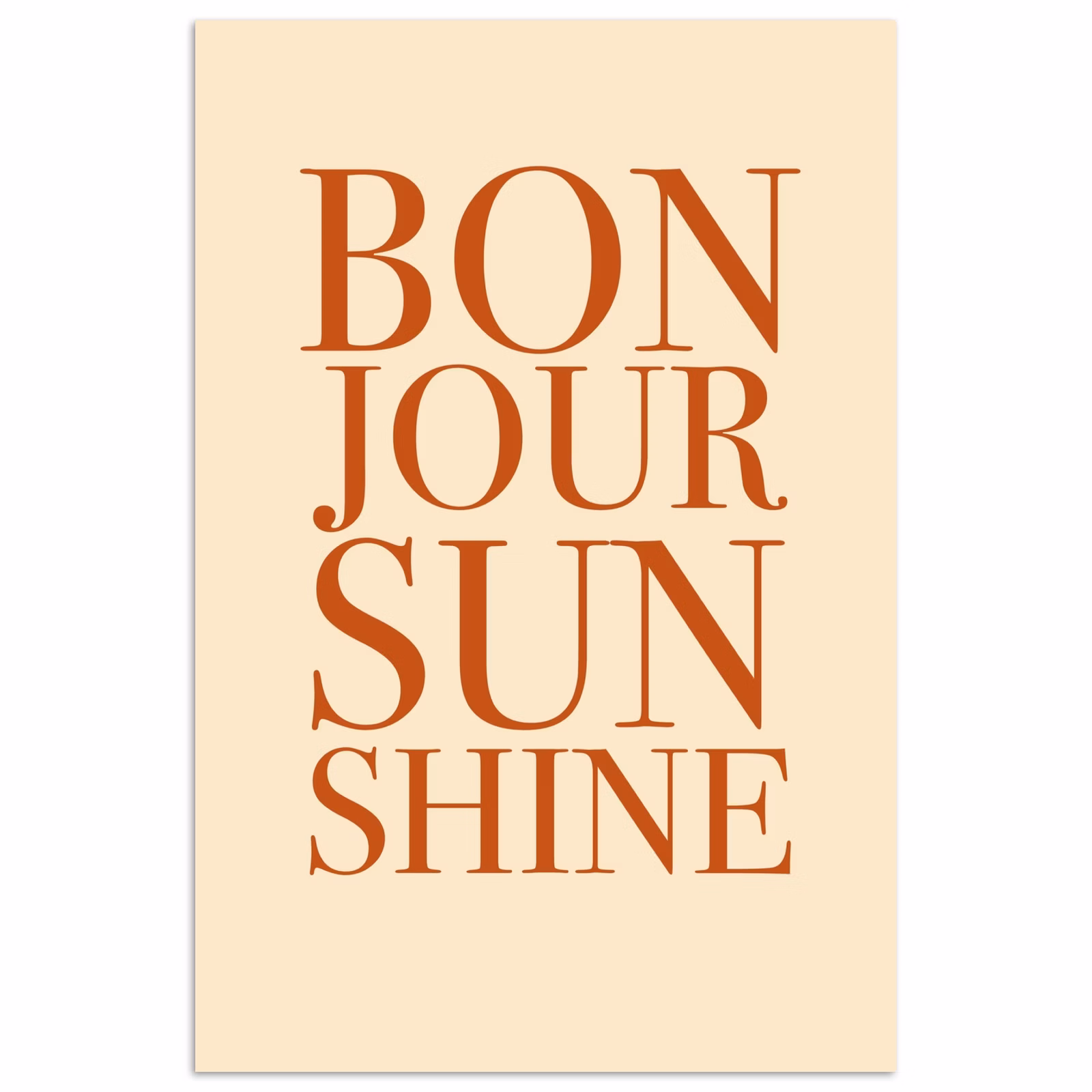 Poster – Bonjour Sunshine — 1