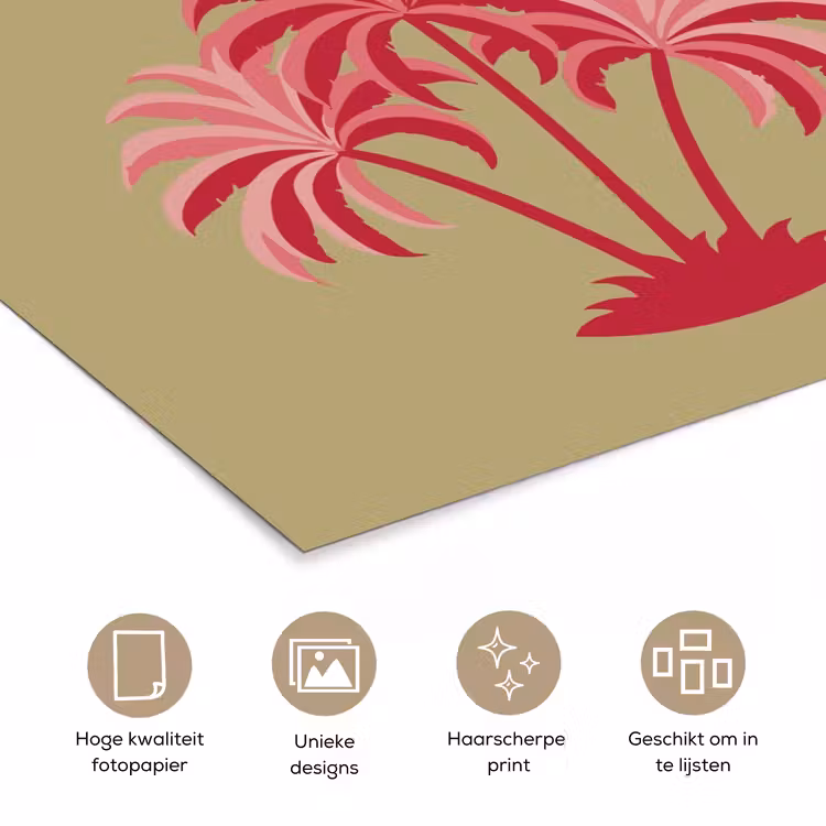 Poster – Life's Better Under A Palm Tree Beige — 5