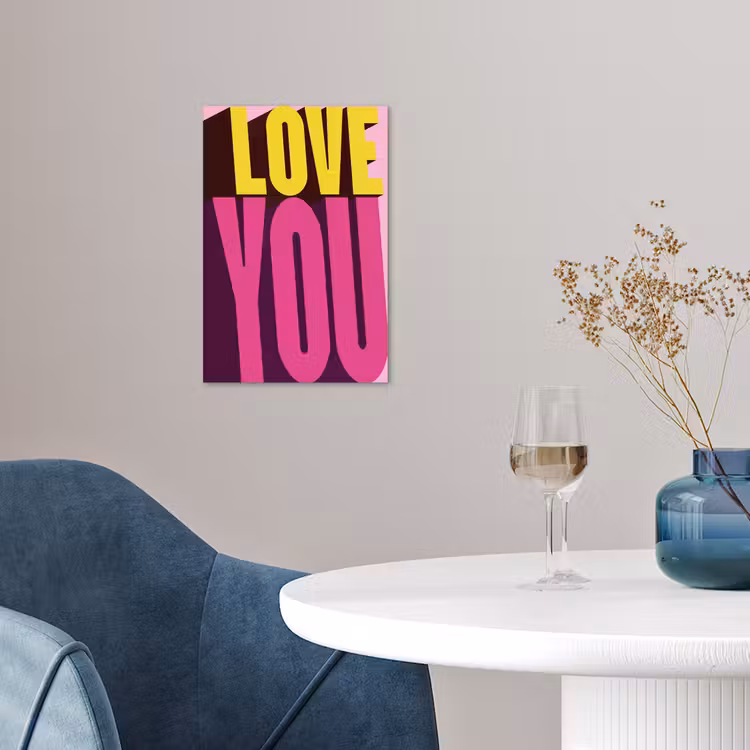 Poster - Love - Tekst - Roze - Valentijn — 4