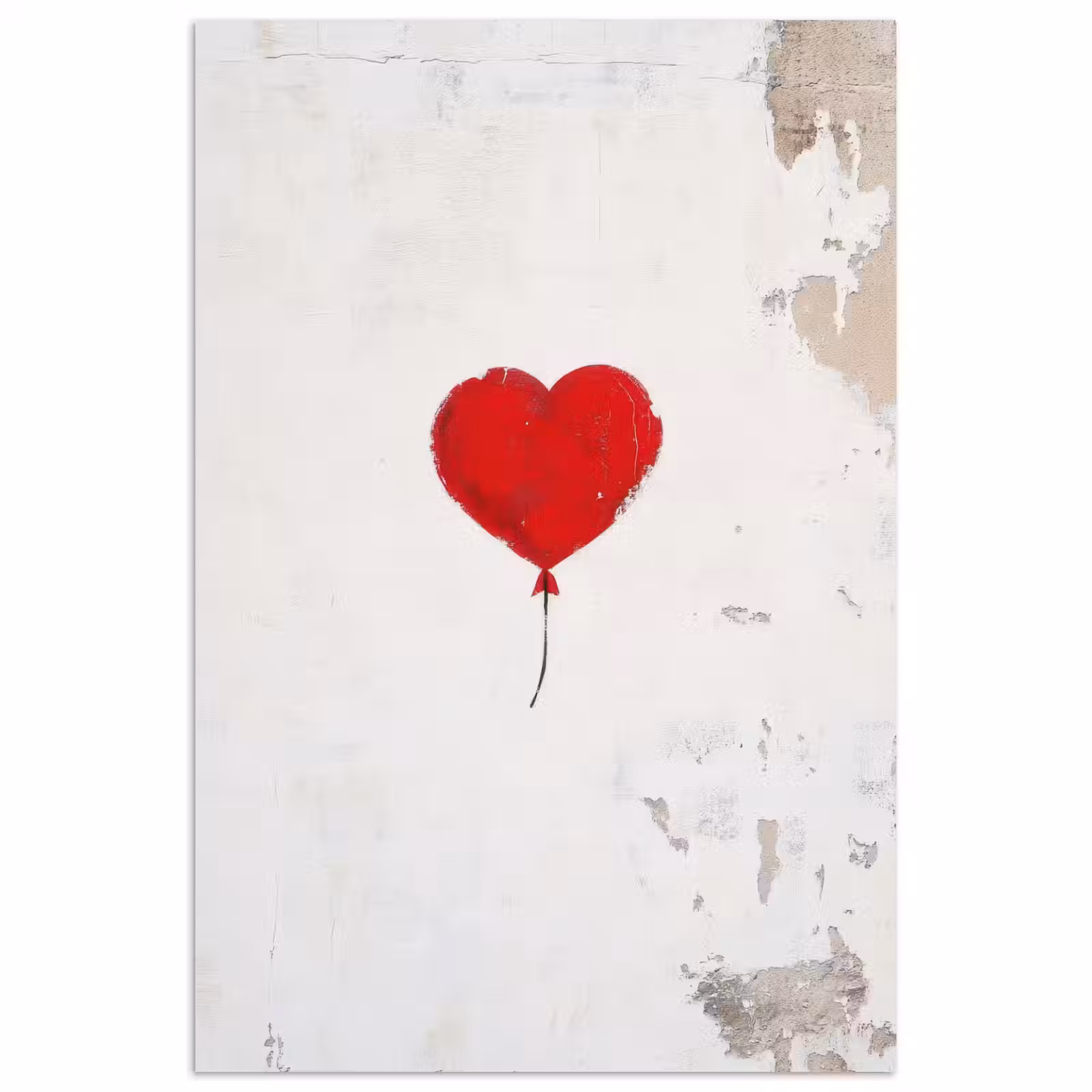 Poster – Ballon - Rood - Hart — 1